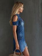 Stevie | Women's Denim Mini Dress oaklynwear