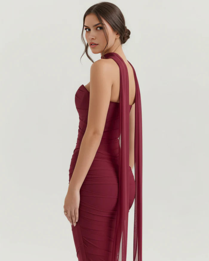 Odessa | Mesh Corset Maxi Skirt Three-Piece Set oaklynwear