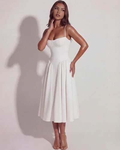 Francesca | Sweetheart Corset Midi Dress oaklynwear