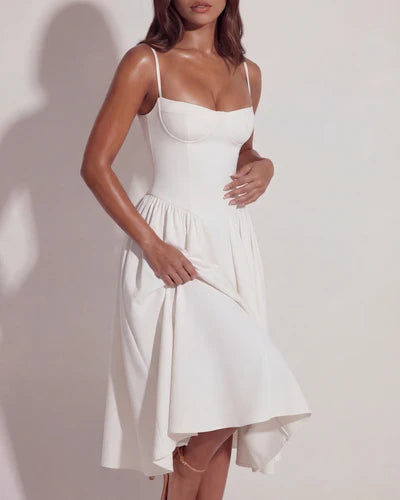 Francesca | Sweetheart Corset Midi Dress oaklynwear