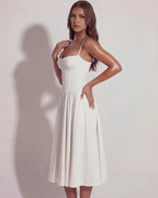 Francesca | Sweetheart Corset Midi Dress oaklynwear