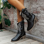Galateia | Women's Wide Calf Western Cowboy Boots oaklynwear