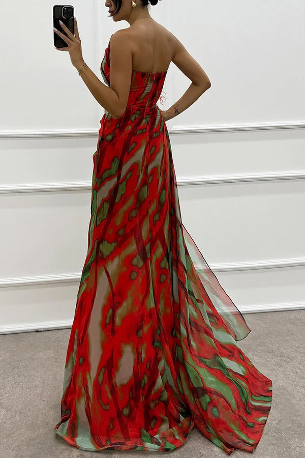 Soleil | Flowing Maxi Wedding Guest Dress oaklynwear