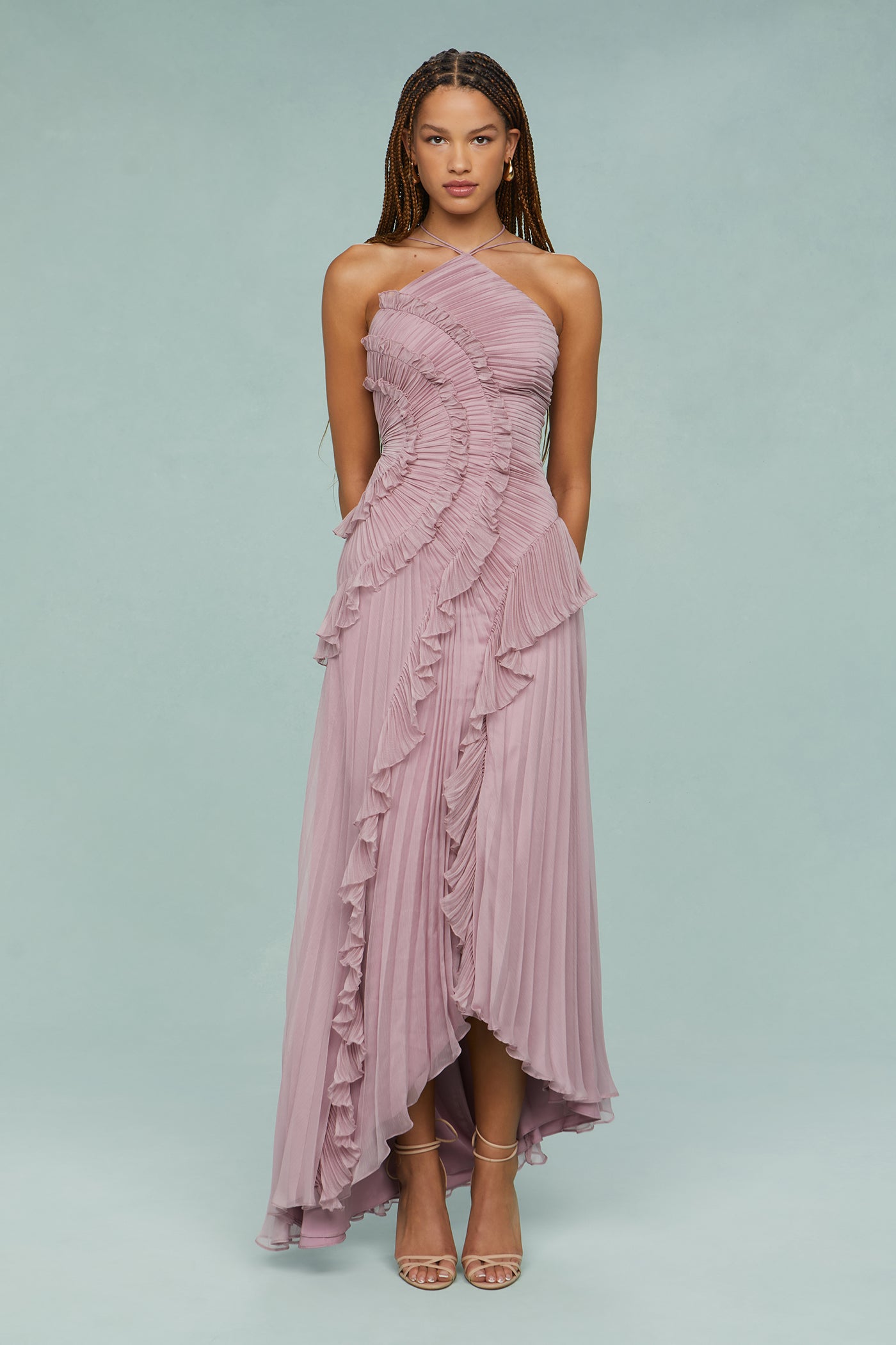 Estelle | Women's Elegant Halter Dress oaklynwear