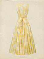 Rosanna | Women's Floral Linen Midi Dress oaklynwear