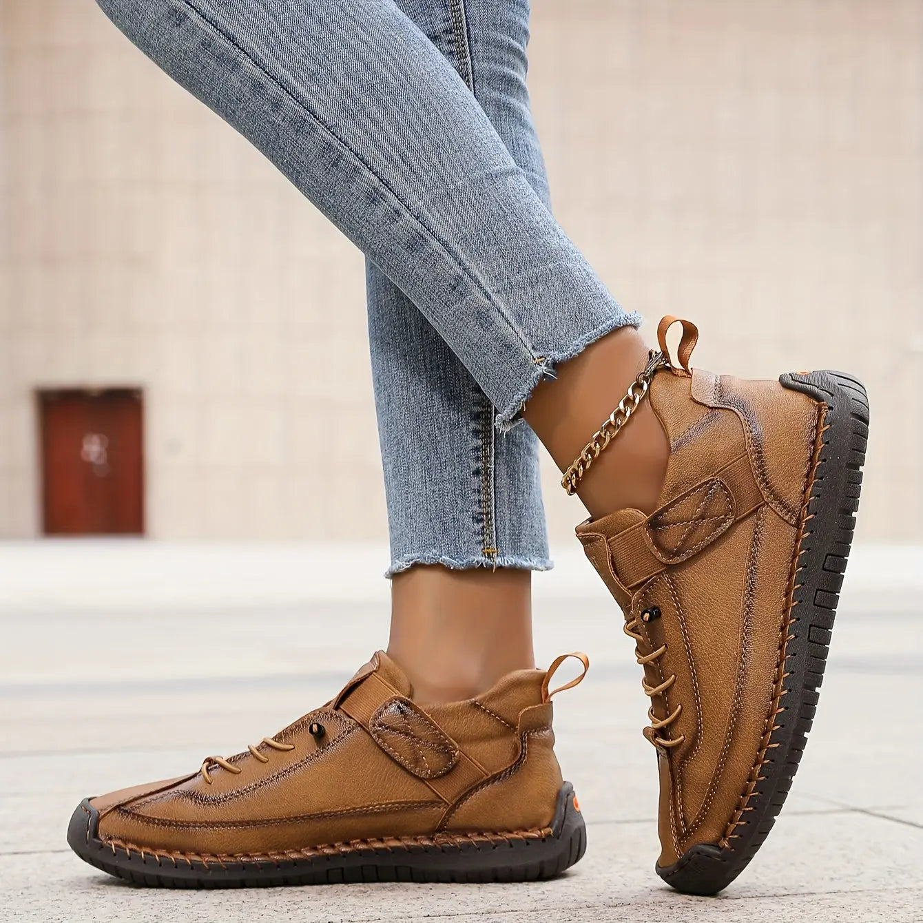 Pave™ | Women's Orthopedic Slip-On Sneakers – Velcro Strap Support & All-Day Comfort oaklynwear
