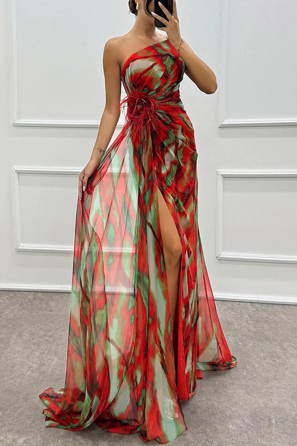Soleil | Flowing Maxi Wedding Guest Dress oaklynwear
