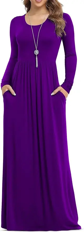 Mila | Long Sleeve Maxi Dress oaklynwear