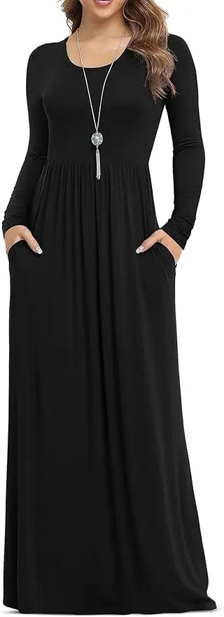 Mila | Long Sleeve Maxi Dress oaklynwear