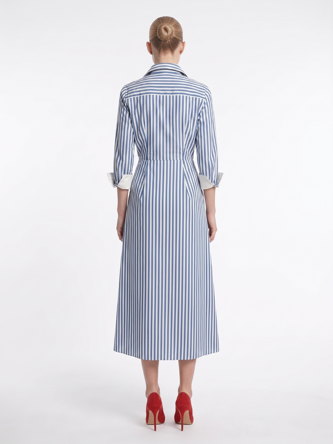 Rosie | Striped Shirt Maxi Dress oaklynwear