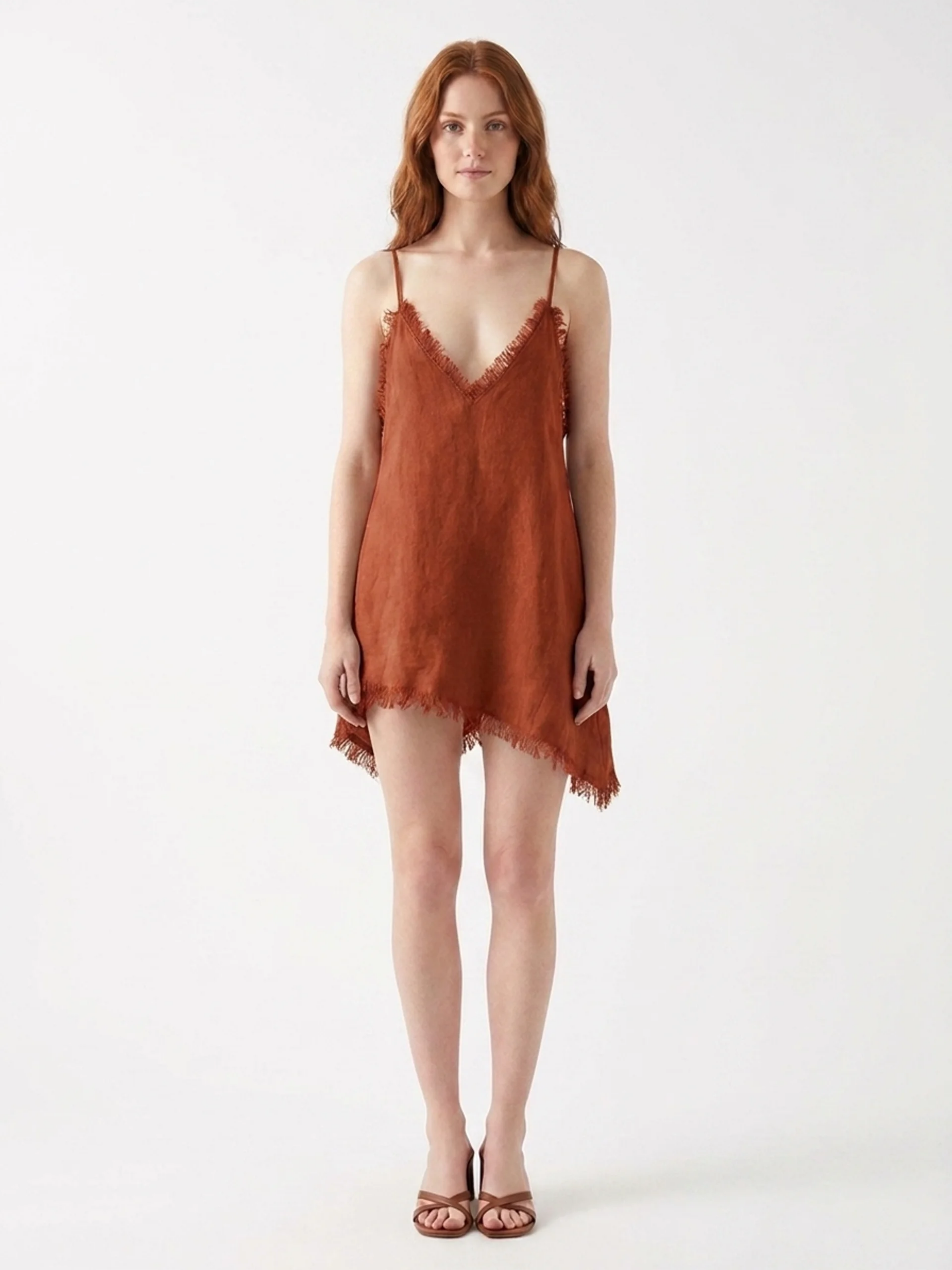 Hailey | Strapless Linen Mini Dress oaklynwear