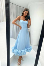 Clarke | Spaghetti Strap Ruffle Hem Maxi Dress oaklynwear