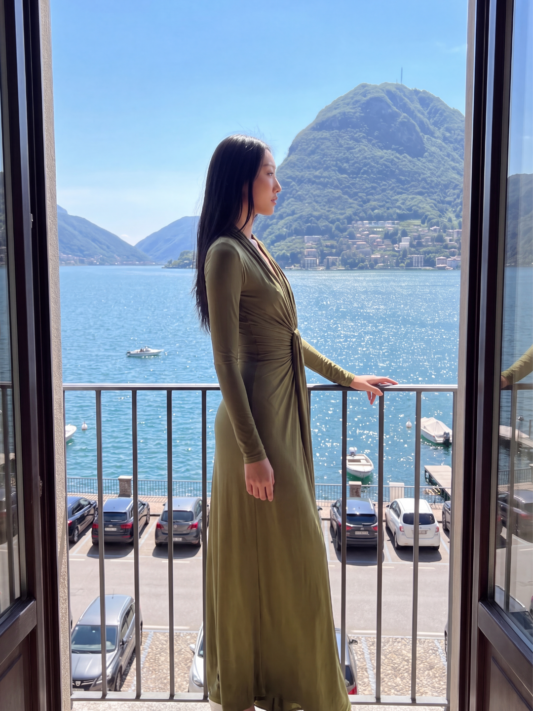 Valentina | Silky Ruched Maxi Dress oaklynwear