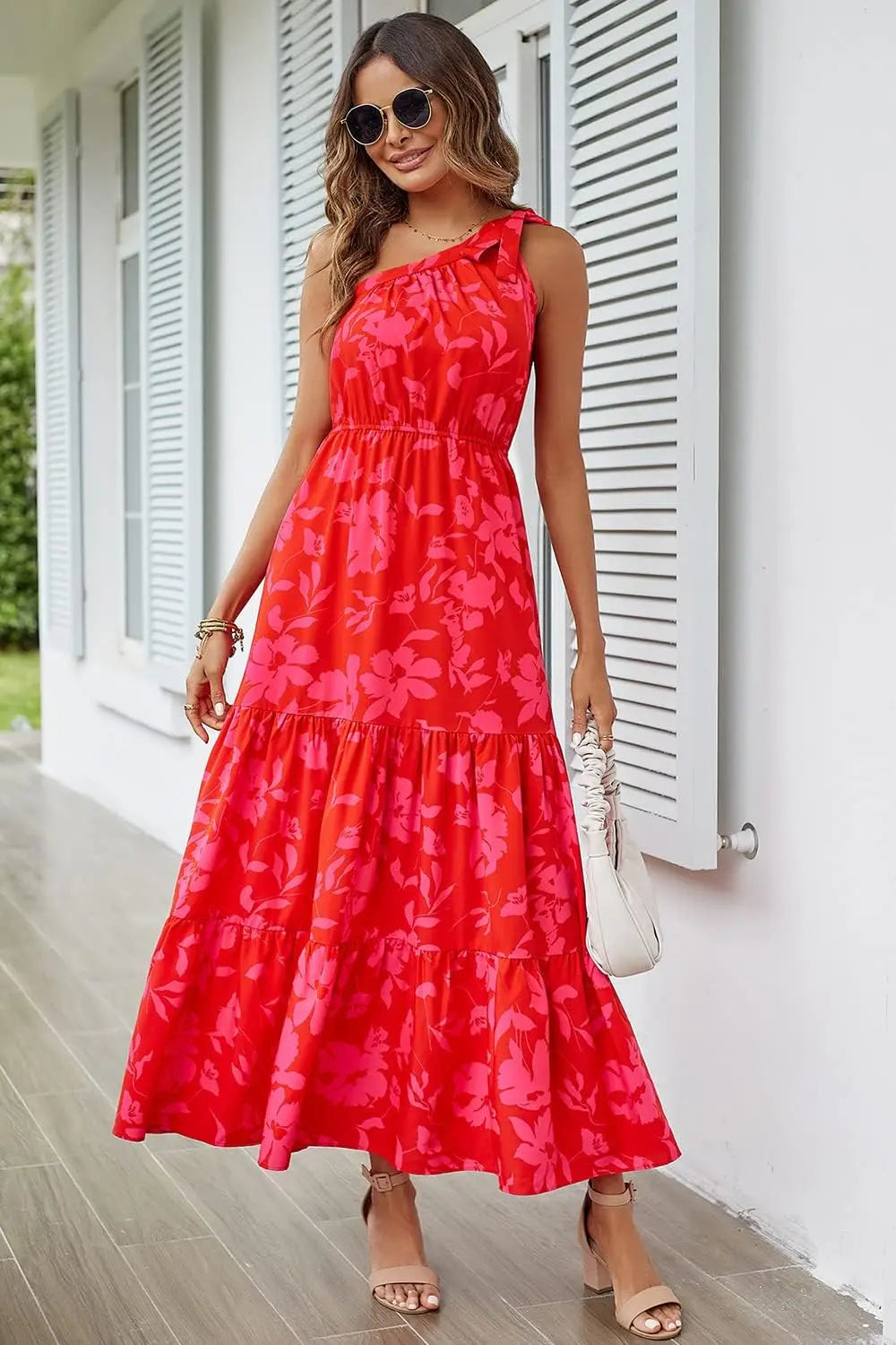 Sienna | One Shoulder Floral Maxi Dress oaklynwear