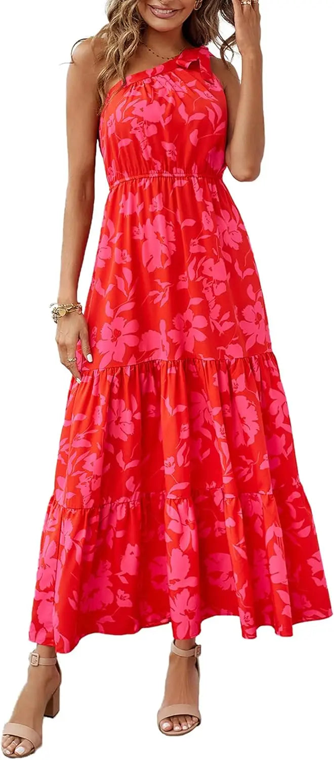 Sienna | One Shoulder Floral Maxi Dress oaklynwear