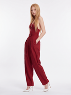 Ruby | Spaghetti Strap Linen Wide-Leg Jumpsuit oaklynwear