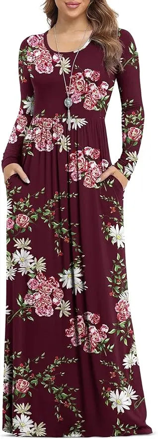 Mila | Long Sleeve Maxi Dress oaklynwear