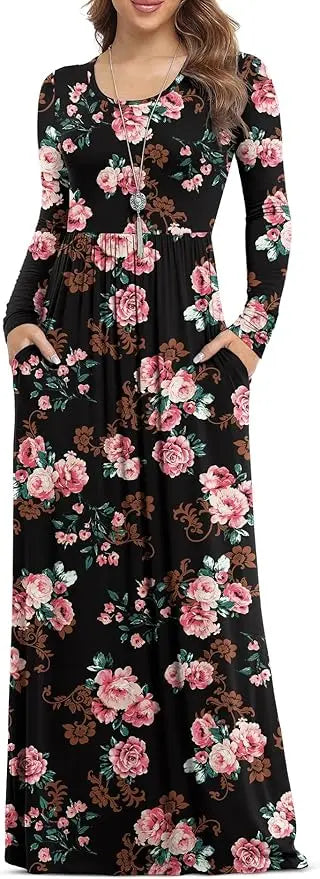Mila | Long Sleeve Maxi Dress oaklynwear