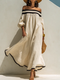 Carmen | Women's Color Block Maxi Dress oaklynwear