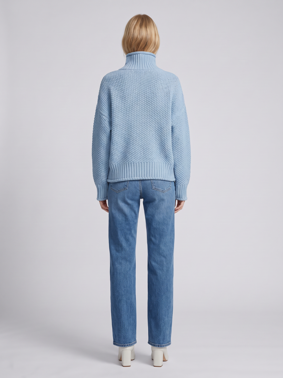 Aubrey | Turtleneck Loose Knit Pullover Sweater, Cozy Boho Winter Knit oaklynwear