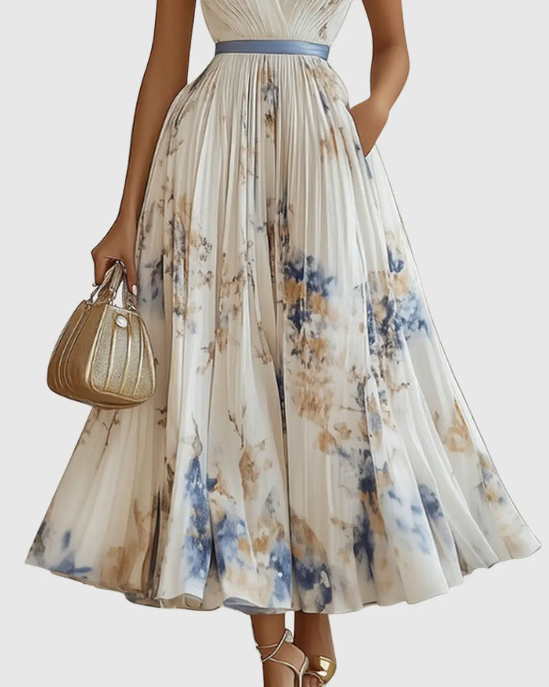Luna™ | Elegant Sleeveless Flowy Summer Maxi Dress oaklynwear