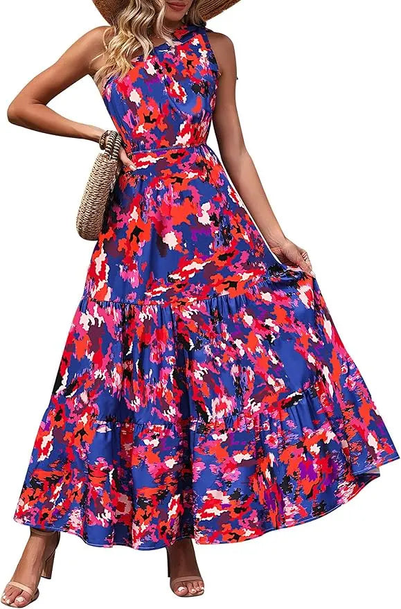 Sienna | One Shoulder Floral Maxi Dress oaklynwear