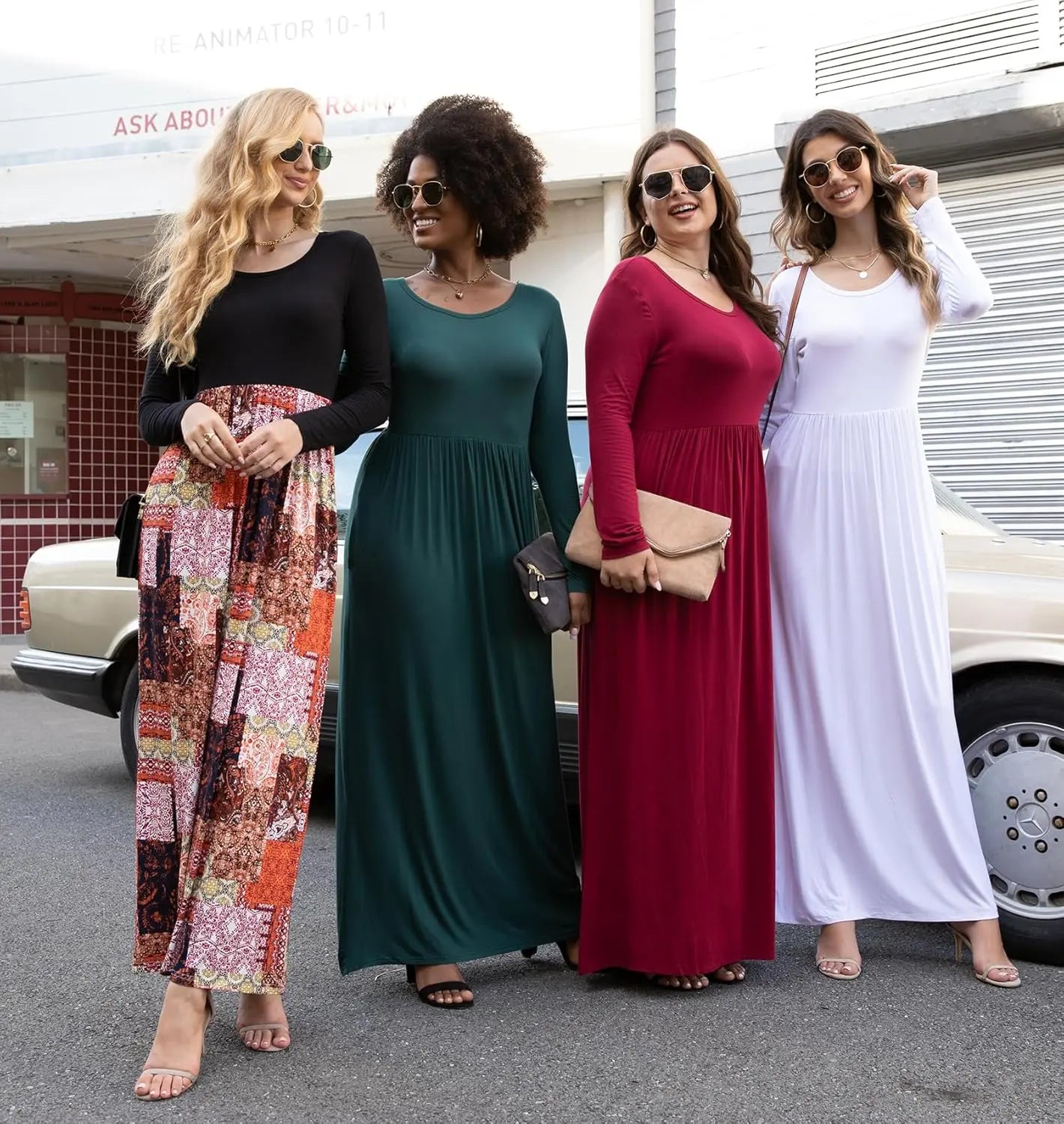 Mila | Long Sleeve Maxi Dress oaklynwear
