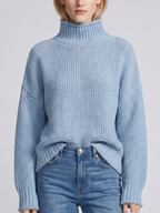 Aubrey | Turtleneck Loose Knit Pullover Sweater, Cozy Boho Winter Knit oaklynwear