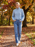 Aubrey | Turtleneck Loose Knit Pullover Sweater, Cozy Boho Winter Knit oaklynwear
