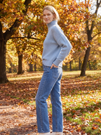 Aubrey | Turtleneck Loose Knit Pullover Sweater, Cozy Boho Winter Knit oaklynwear