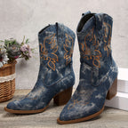 Ealasaid | Women's Wide Calf Western Cowboy Boots oaklynwear
