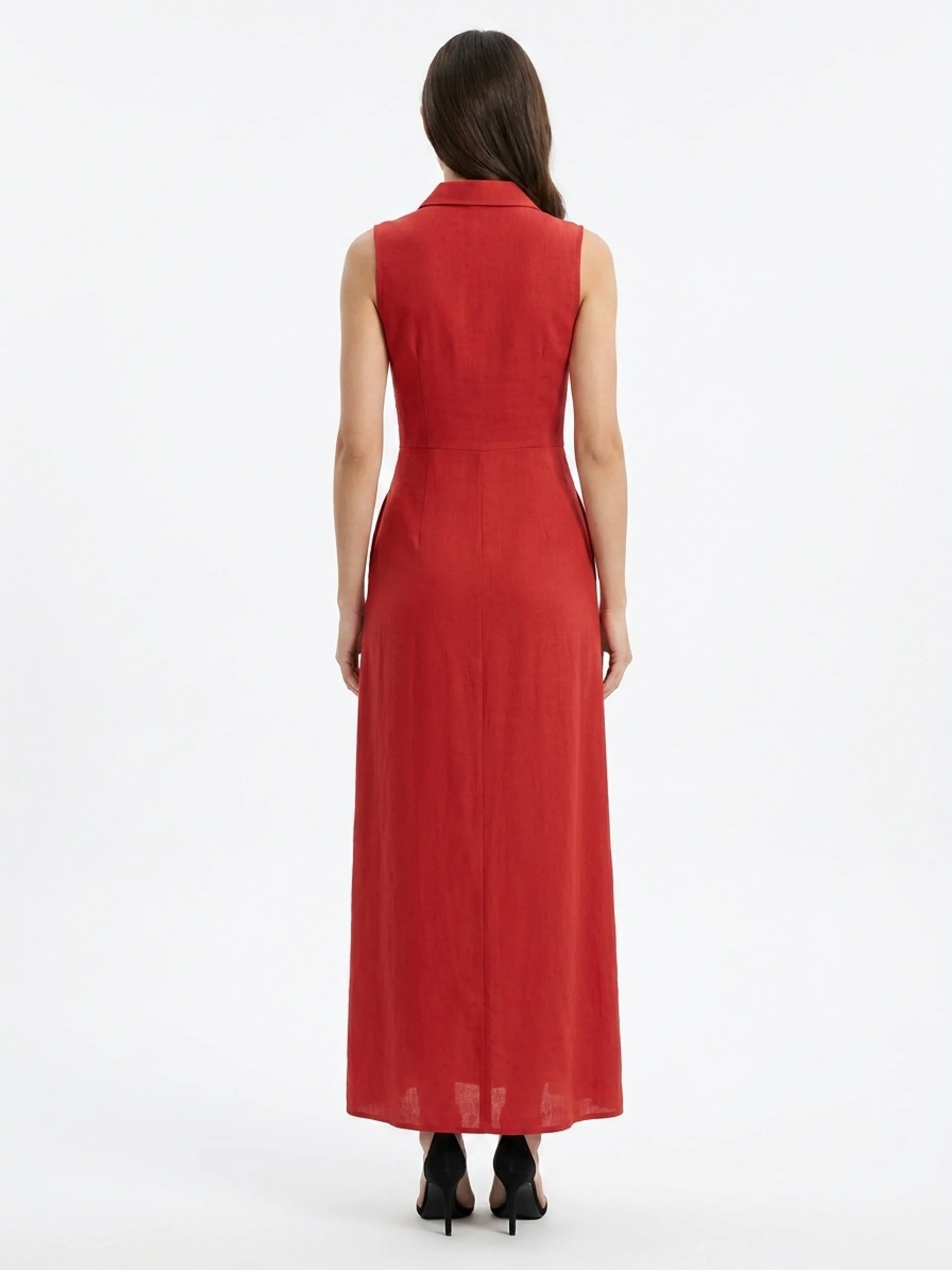 Claudette | Linen Maxi Shirt Dress oaklynwear
