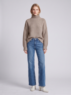 Aubrey | Turtleneck Loose Knit Pullover Sweater, Cozy Boho Winter Knit oaklynwear
