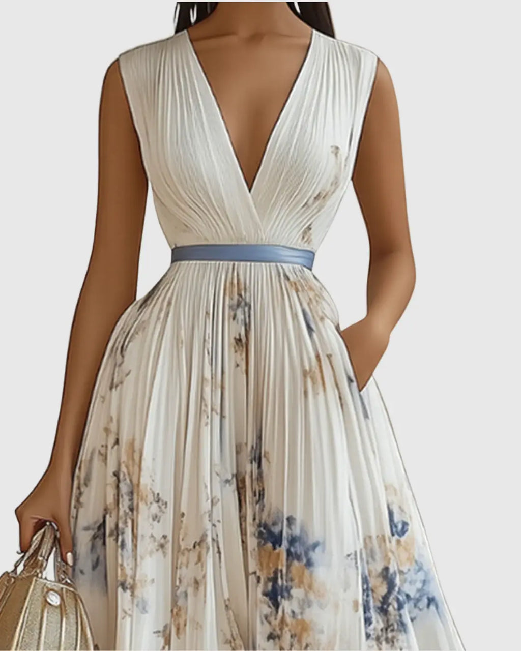 Luna™ | Elegant Sleeveless Flowy Summer Maxi Dress oaklynwear