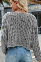 Claire | Button Front V-Neck Knit Cardigan with Front Pockets, Cozy Everyday Layer oaklynwear