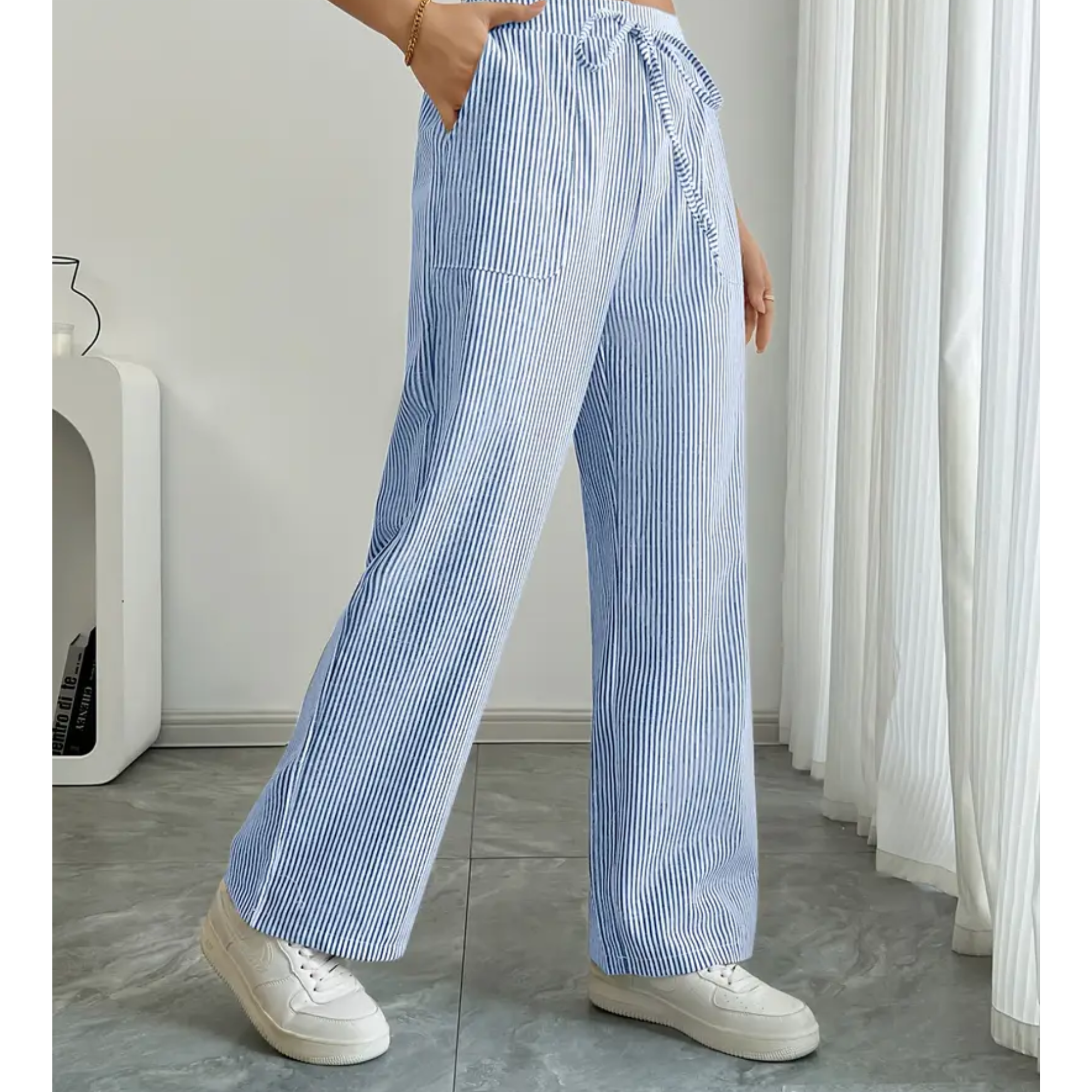 Amber™ | Striped Pant With Pockets oaklynwear
