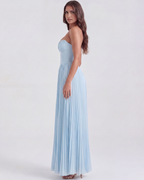 Siena | Pleated Corset Shell Bodice Maxi Dress oaklynwear