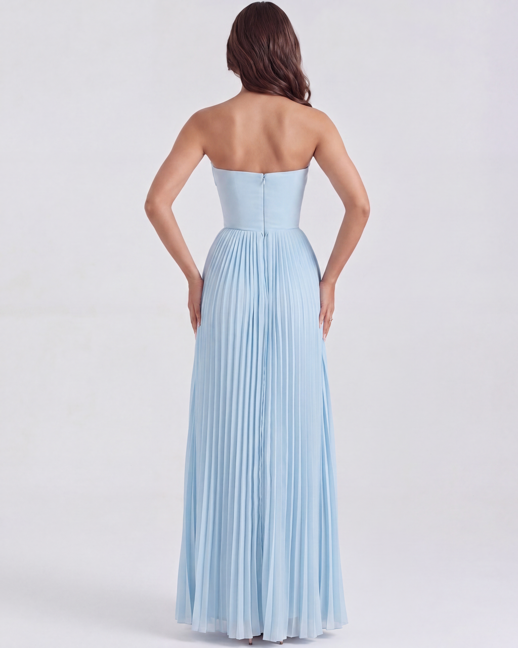 Siena | Pleated Corset Shell Bodice Maxi Dress oaklynwear