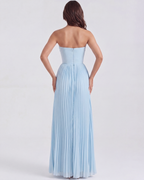 Siena | Pleated Corset Shell Bodice Maxi Dress oaklynwear