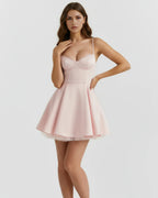 Colette | Tulle Sweetheart Corset Mini Dress oaklynwear
