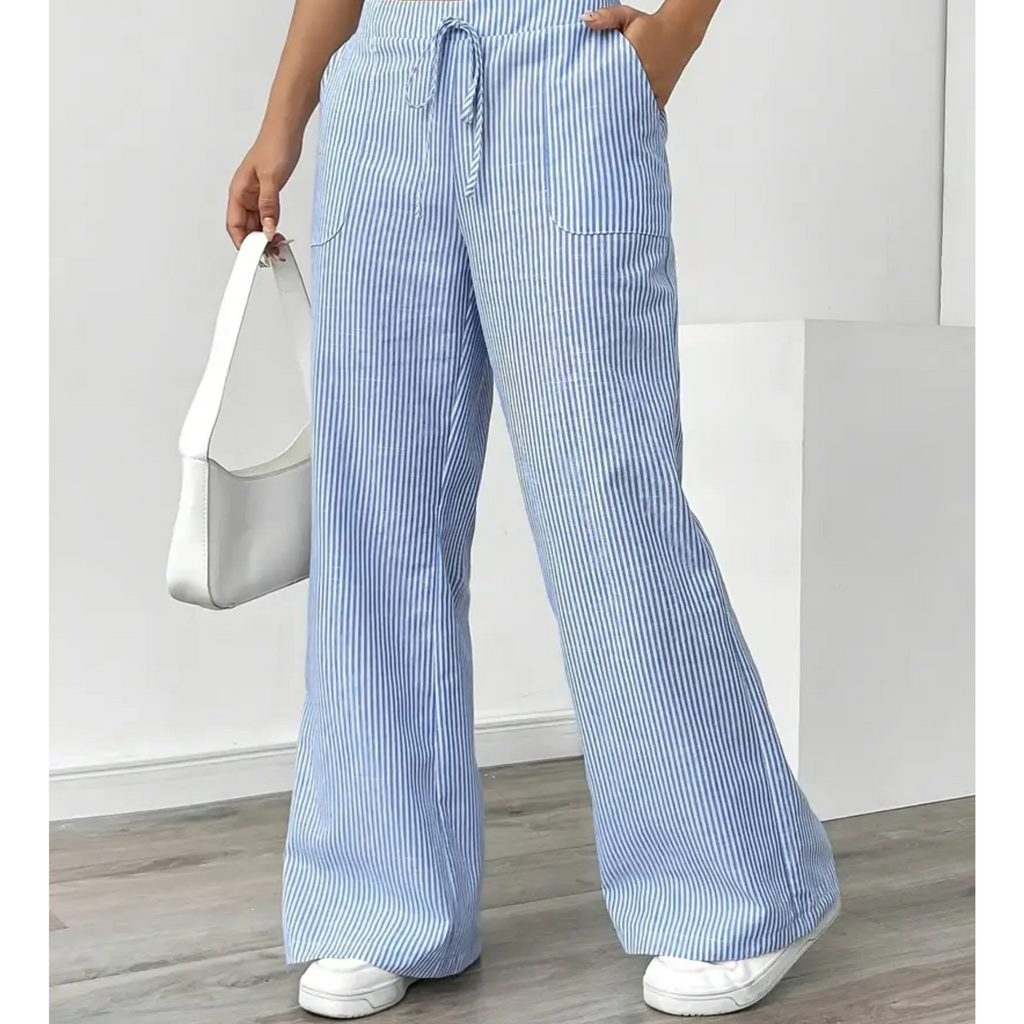 Donna | Striped Pants with Pockets oaklynwear