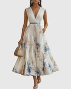 Luna™ | Elegant Sleeveless Flowy Summer Maxi Dress oaklynwear