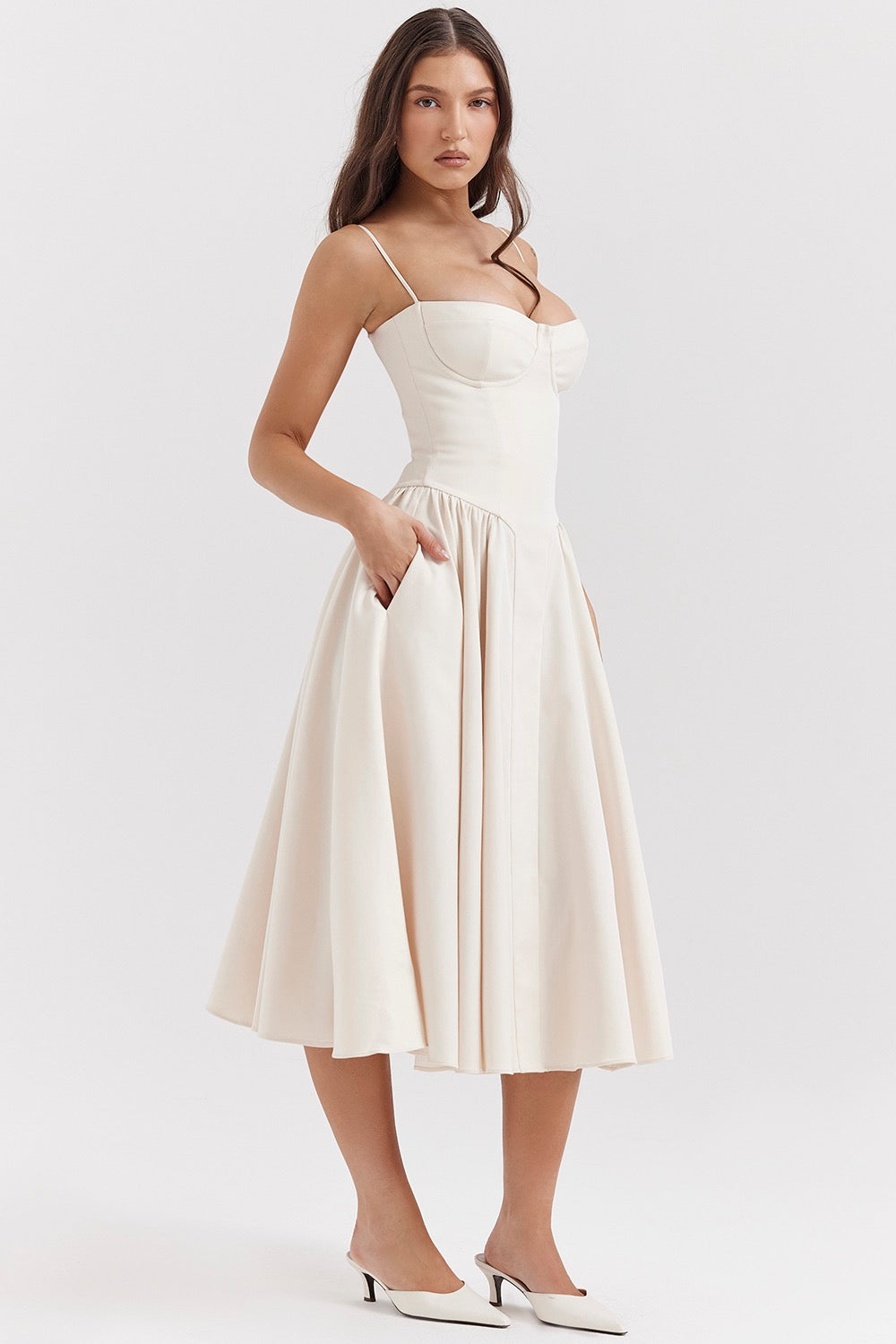 Mia | Corset Bustier Midi Dress oaklynwear