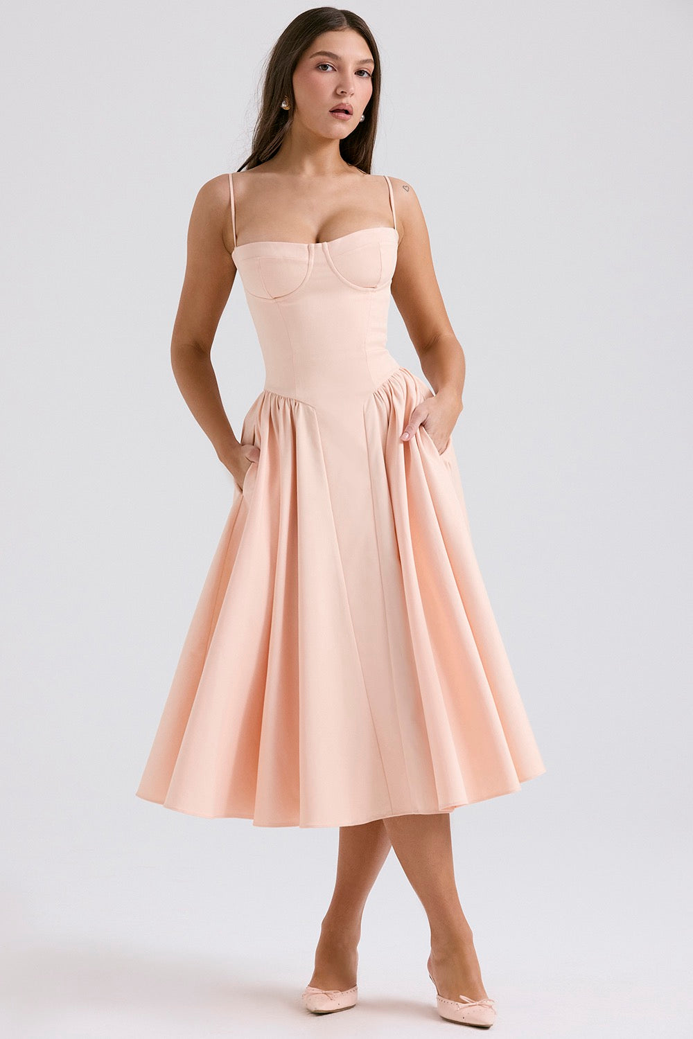 Mia | Corset Bustier Midi Dress oaklynwear