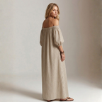 Aura Collection | Maxi Dress for Women with Off-Shoulder Design | Elegant Summer Style for Comfort and Movement oaklynwear