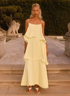 Maxi Dress for Women with Adjustable Straps & Flared Hem – Elegant... oaklynwear