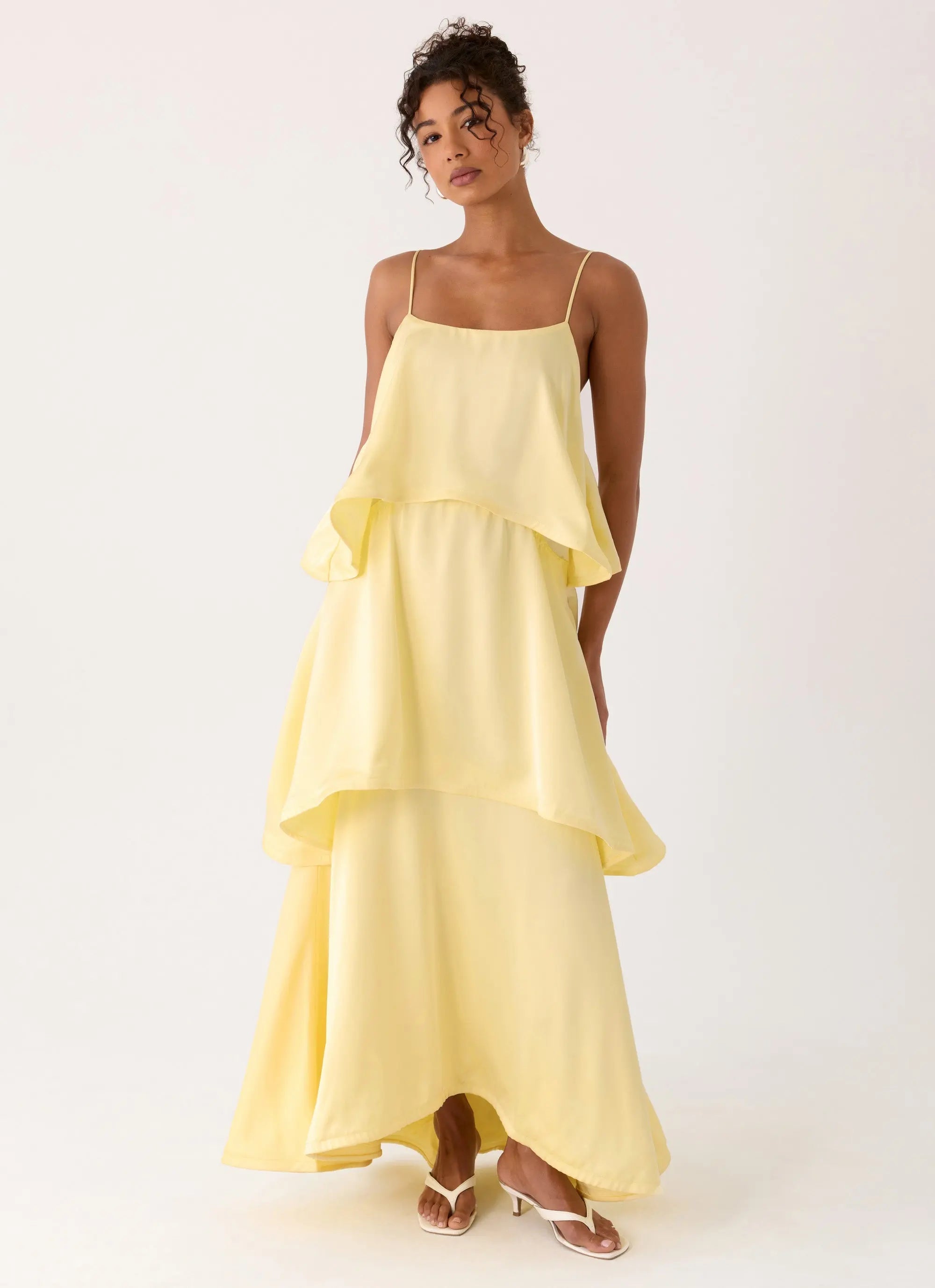 Maxi Dress for Women with Adjustable Straps & Flared Hem – Elegant... oaklynwear