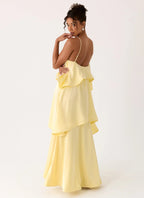 Maxi Dress for Women with Adjustable Straps & Flared Hem – Elegant... oaklynwear