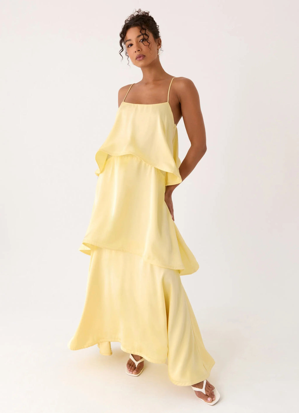 Maxi Dress for Women with Adjustable Straps & Flared Hem – Elegant... oaklynwear