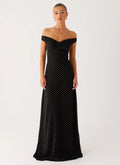 Black Maxi Dress with Sweetheart Neckline – Flattering Long Dress... oaklynwear